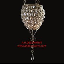 Hanging Crystal Candle Holder