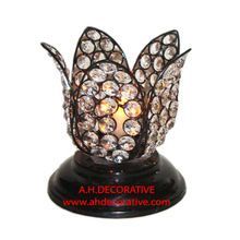 Lotus Flower Crystal T-light Holder