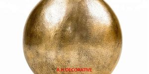 Raw Gold Aluminum Table Vase