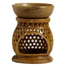 Soapstone Hand Carved Aroma Lamp Oil Diffuser