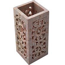 Soapstone Jaali Design Pen Stand