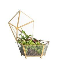 Metal Geometric Terrarium Vase