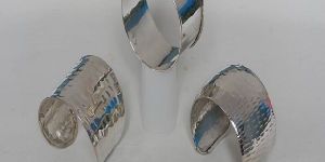 Silver Hammered Napkin Ring