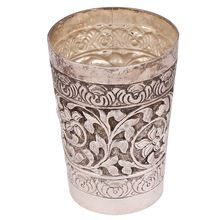 Silver Polished Lassi Glass