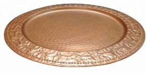 Metal Copper Finish Bar Tray