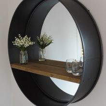 WALL SHELF HOME DECOR MIRROR