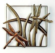 Hand Painted Flying Dragon Frame Panel