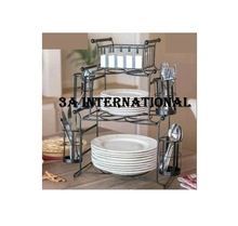 Double Tiers Kitchen Plate Rack