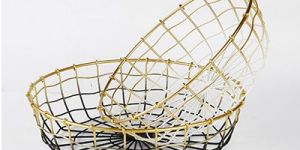 Round Metal Storage Wire Basket