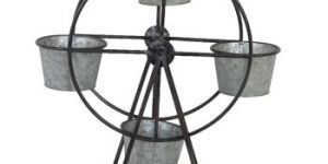 Metal Ferris Wheel Iron Pot Planter
