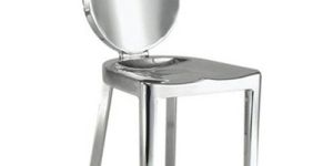 Metal Silver Finis Side Chair