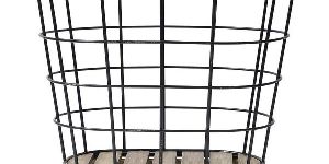 Wire Wood Basket with Handle