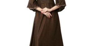 Thea women's long self designer gown