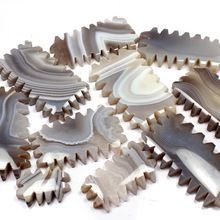Slice Agate Natural Color Hand Carving Loose Stone