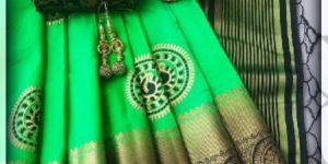 TK-SRICHAKRA- TUSSAR SILK SAREE