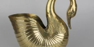 BRASS SWAN PLANTER
