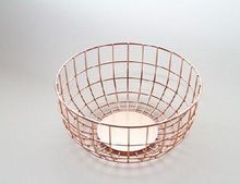 ROUND COPPER WIRE BASKET