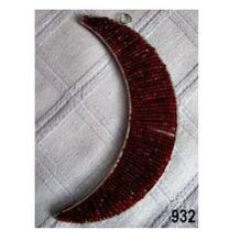 Iron Wire and Glass Beads Moon