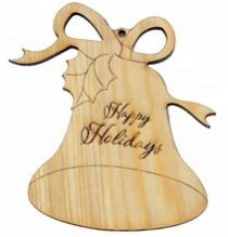 Wooden Bell Christmas Hanging
