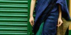 Linen Saree with Pallu Ghicha