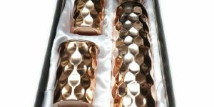 Copper Bottle with Glass Set