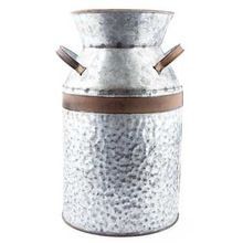 Galvanized Milk Can Planter