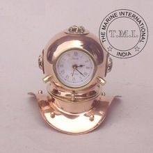 COPPER DIVER HELMET CLOCK