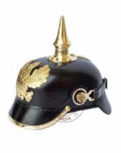Leather German Pickelhaube Armor Helmet