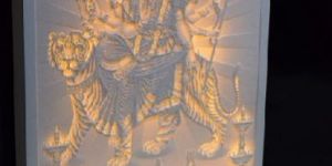 Corian Wall Hanging LED Backlit Temple