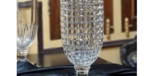 Hand Cutwork Crystal Flower Vase