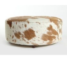 Cow Leather Ottomans Furniture