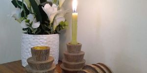 Wooden Candle Holder