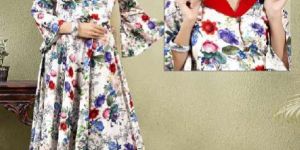 Cotton Digital Print Gown