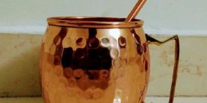 Copper Mug with Straw