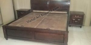 Wooden Curved Design Bed