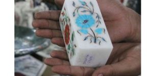 Marble Inlay Pen Stand