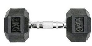 Rubber Hex Dumbbell