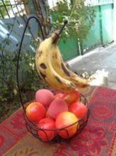 Metal Scroll Fruit Basket