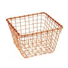Rectangular Copper Wire Fruit Basket