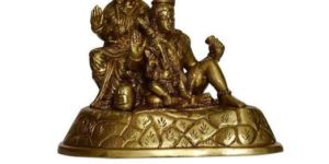 Brass Lord Shiva Family Statue