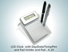 Digital Clock with Pen Stand