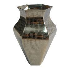 Silver Mercury Metal Table Vase