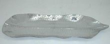 SILVER PLATED HANDMADE DECORATIVE METAL LEAF TRAY