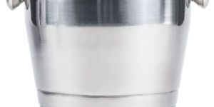 Hammered Stainless Steel Polished Wine Cooler