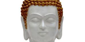 White And Golden Buddha Showpiece