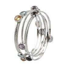 Multi Semi Precious Stone Bangle