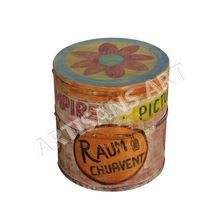 Antique Hand Painted Storage Box,