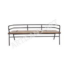 Industrial Bench with Back