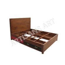 Vintage Solid Mango Wood King Size Bed