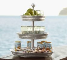 Galvanized Metal Food Tray